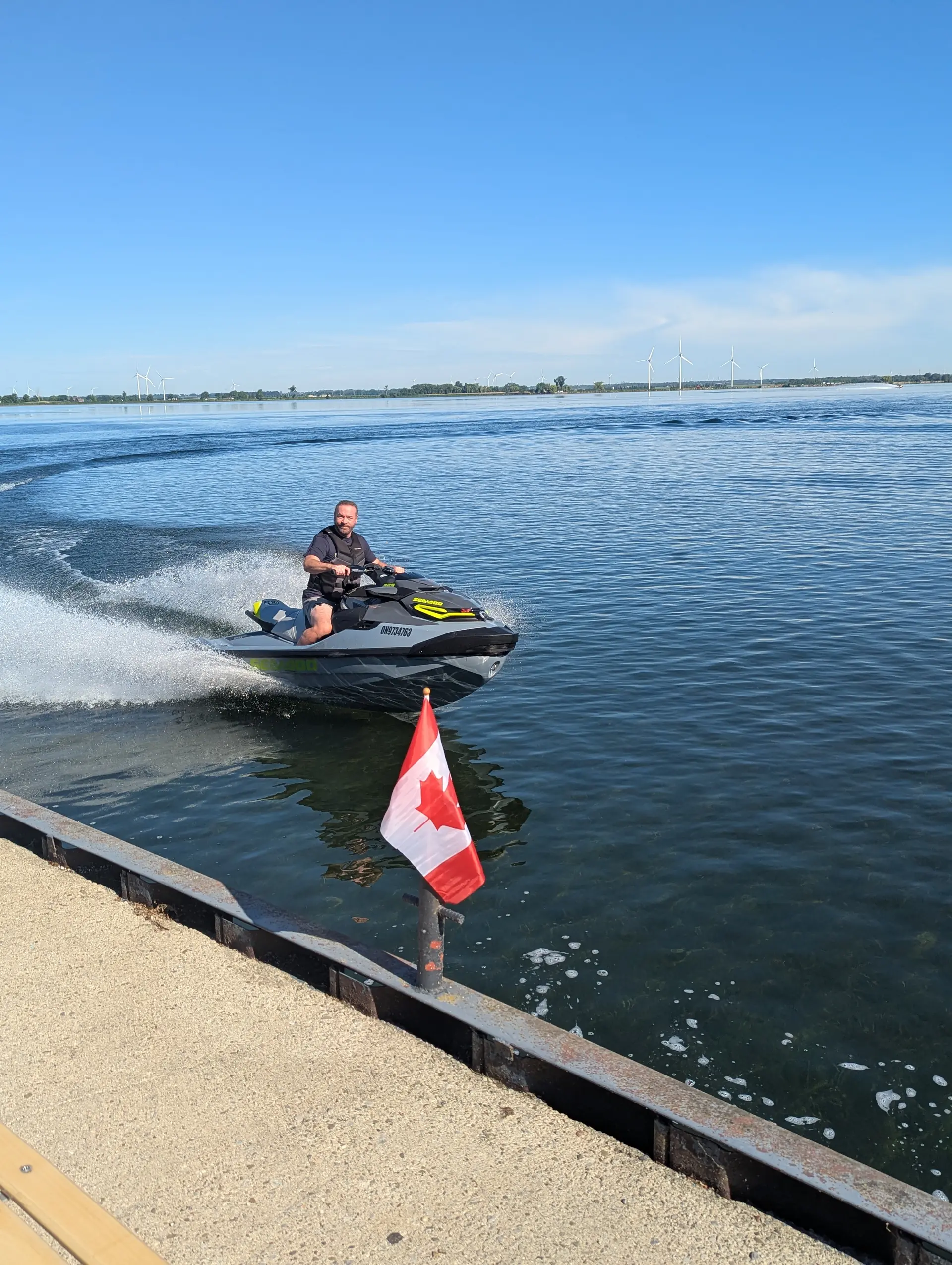 man on Sea Doo